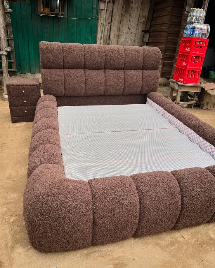Luxury Upholstered Bed – Custom Made in Lagos — photo 1 of 3