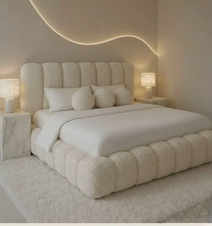 Luxury Upholstered Bed – Custom Made in Lagos — photo 2 of 3